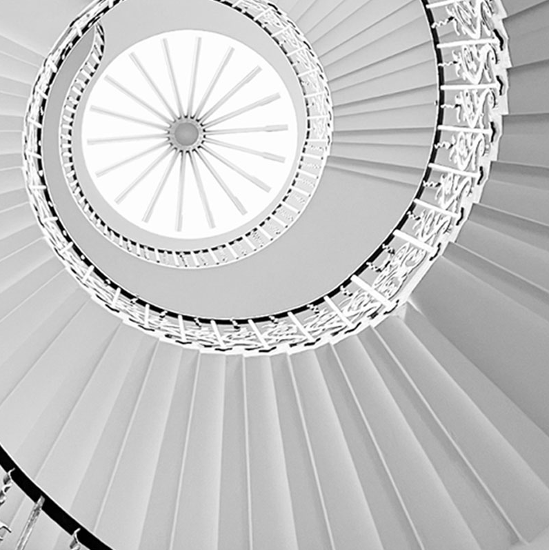 Projekt wie in einer Wendeltreppe